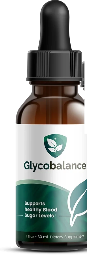 A single bottle of Glycobalance, its label reading supports healthy blood sugar levels, 1 fl oz, 30 ml